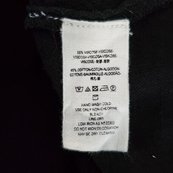 Free People Black Flowy Top Medium - Picture 4 of 5